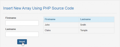 Insert New Array Using PHP Free Source Code & Tutorials